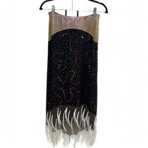 Tory Burch EMBELLISHED LAMÉ SLIP TOP and slip skirt 2